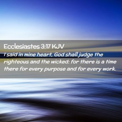 Ecclesiastes 3:17 KJV Free Bible Images