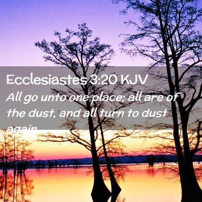 Ecclesiastes 3:20 KJV Free Bible Images