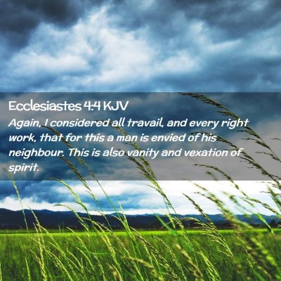 Ecclesiastes 4:4 KJV Free Bible Images