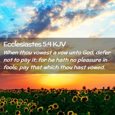 Ecclesiastes 5:4 KJV Free Bible Images