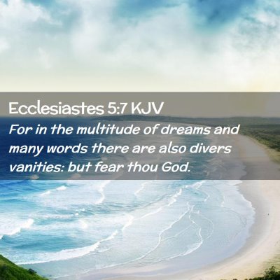 Ecclesiastes 5:7 KJV Free Bible Images