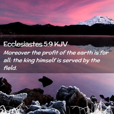 Ecclesiastes 5:9 KJV Free Bible Images