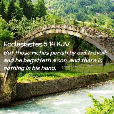 Ecclesiastes 5:14 KJV Free Bible Images