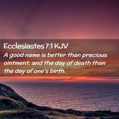 Ecclesiastes 7:1 KJV Free Bible Images