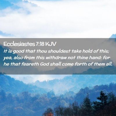 Ecclesiastes 7:18 KJV Free Bible Images