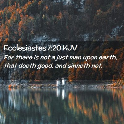 Ecclesiastes 7:20 KJV Free Bible Images