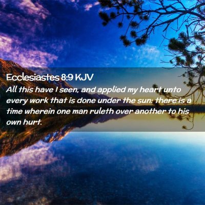 Ecclesiastes 8:9 KJV Free Bible Images