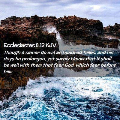 Ecclesiastes 8:12 KJV Free Bible Images