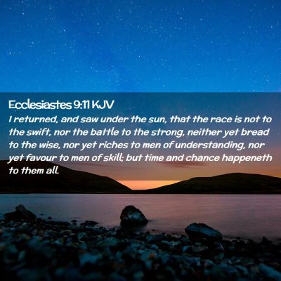 Ecclesiastes 9:11 KJV Free Bible Images