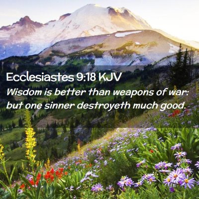 Ecclesiastes 9:18 KJV Free Bible Images