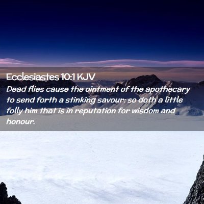 Ecclesiastes 10:1 KJV Free Bible Images