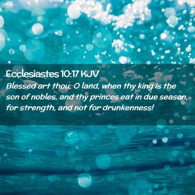 Ecclesiastes 10:17 KJV Free Bible Images