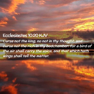 Ecclesiastes 10:20 KJV Free Bible Images