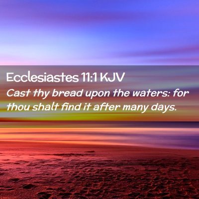 Ecclesiastes 11:1 KJV Free Bible Images