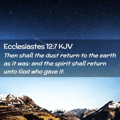 Ecclesiastes 12:7 KJV Free Bible Images