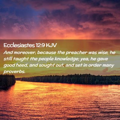 Ecclesiastes 12:9 KJV Free Bible Images