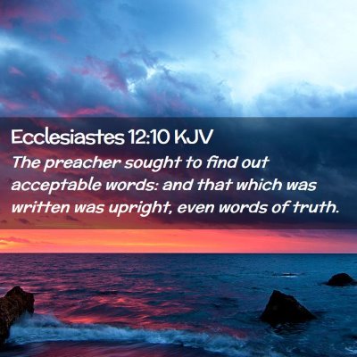 Ecclesiastes 12:10 KJV Free Bible Images