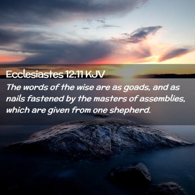 Ecclesiastes 12:11 KJV Free Bible Images