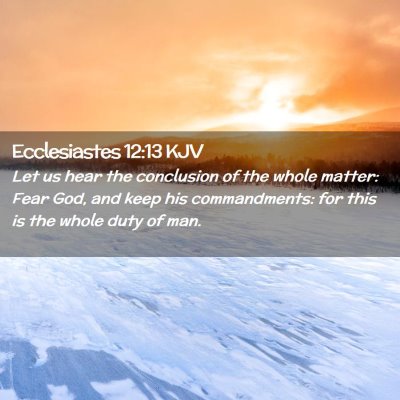 Ecclesiastes 12:13 KJV Free Bible Images