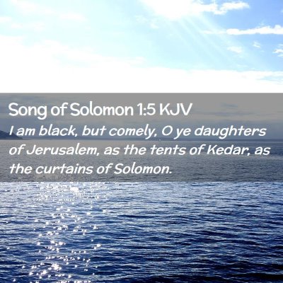 Song of Solomon 1:5 KJV Free Bible Images