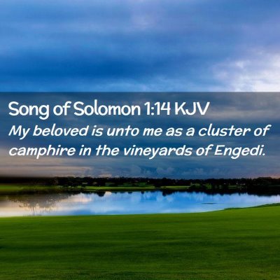 Song of Solomon 1:14 KJV Free Bible Images