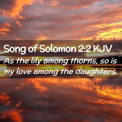 Song of Solomon 2:2 KJV Free Bible Images