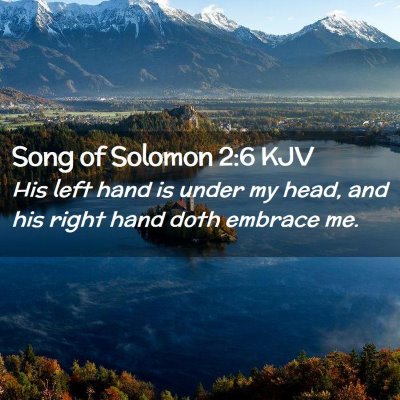 Song of Solomon 2:6 KJV Free Bible Images