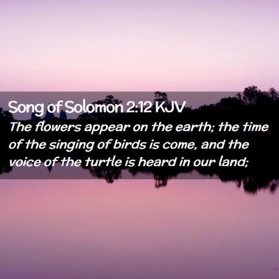 Song of Solomon 2:12 KJV Free Bible Images