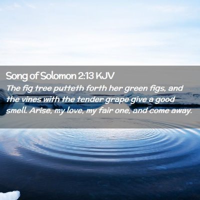 Song of Solomon 2:13 KJV Free Bible Images