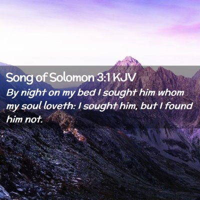 Song of Solomon 3:1 KJV Free Bible Images