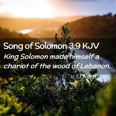 Song of Solomon 3:9 KJV Free Bible Images