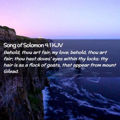 Song of Solomon 4:1 KJV Free Bible Images