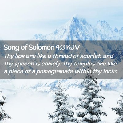 Song of Solomon 4:3 KJV Free Bible Images