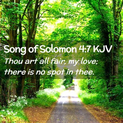 Song of Solomon 4:7 KJV Free Bible Images