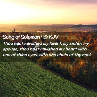 Song of Solomon 4:9 KJV Free Bible Images