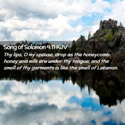 Song of Solomon 4:11 KJV Free Bible Images