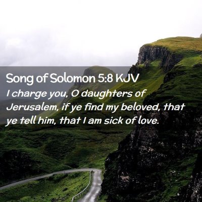 Song of Solomon 5:8 KJV Free Bible Images