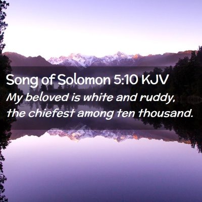 Song of Solomon 5:10 KJV Free Bible Images