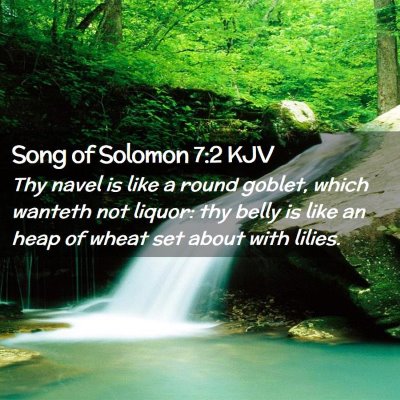 Song of Solomon 7:2 KJV Free Bible Images