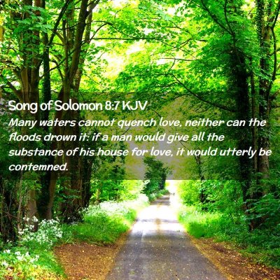 Song of Solomon 8:7 KJV Free Bible Images