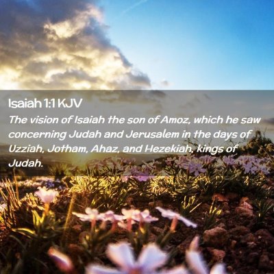 Isaiah 1:1 KJV Free Bible Images