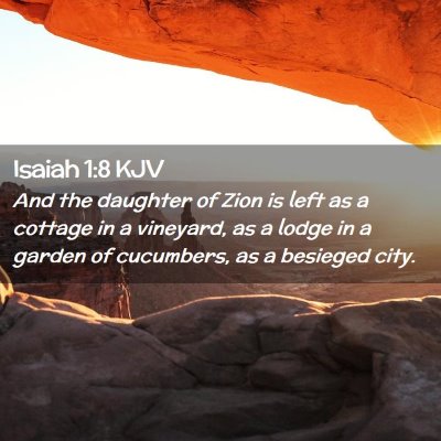 Isaiah 1:8 KJV Free Bible Images