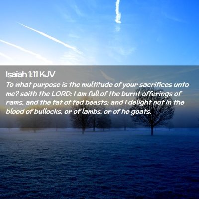 Isaiah 1:11 KJV Free Bible Images