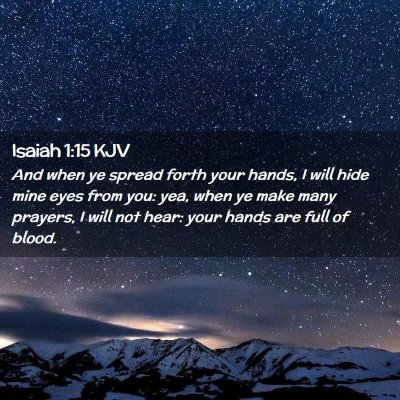 Isaiah 1:15 KJV Free Bible Images