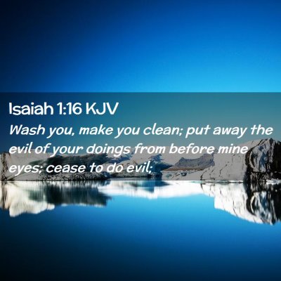 Isaiah 1:16 KJV Free Bible Images