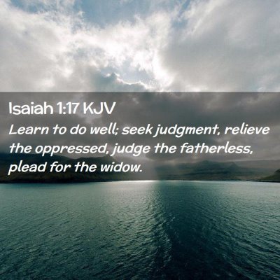 Isaiah 1:17 KJV Free Bible Images