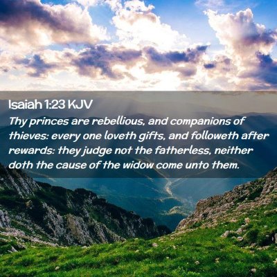 Isaiah 1:23 KJV Free Bible Images