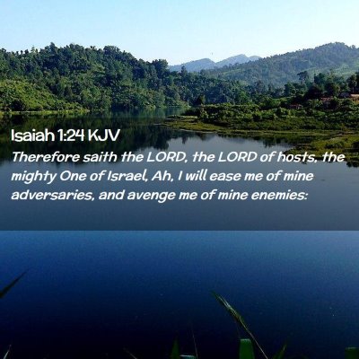 Isaiah 1:24 KJV Free Bible Images