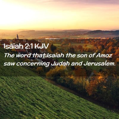 Isaiah 2:1 KJV Free Bible Images