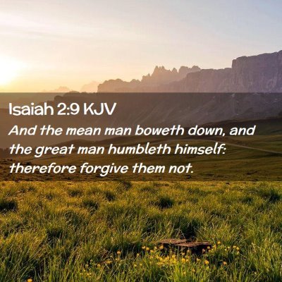 Isaiah 2:9 KJV Free Bible Images